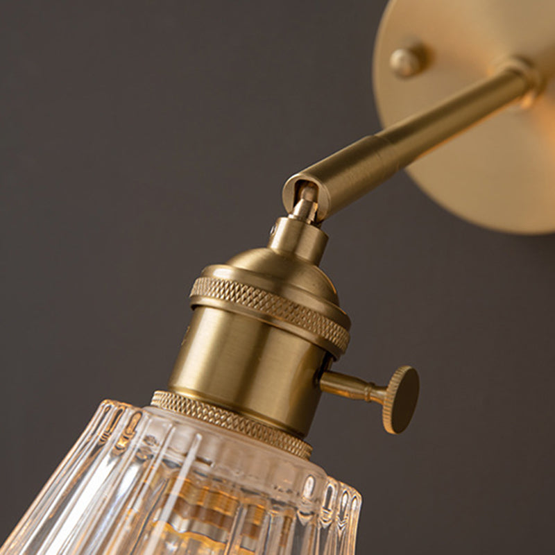 1-Light Wall Sconces Modern Glass Sconce Light Fixture for Bedroom