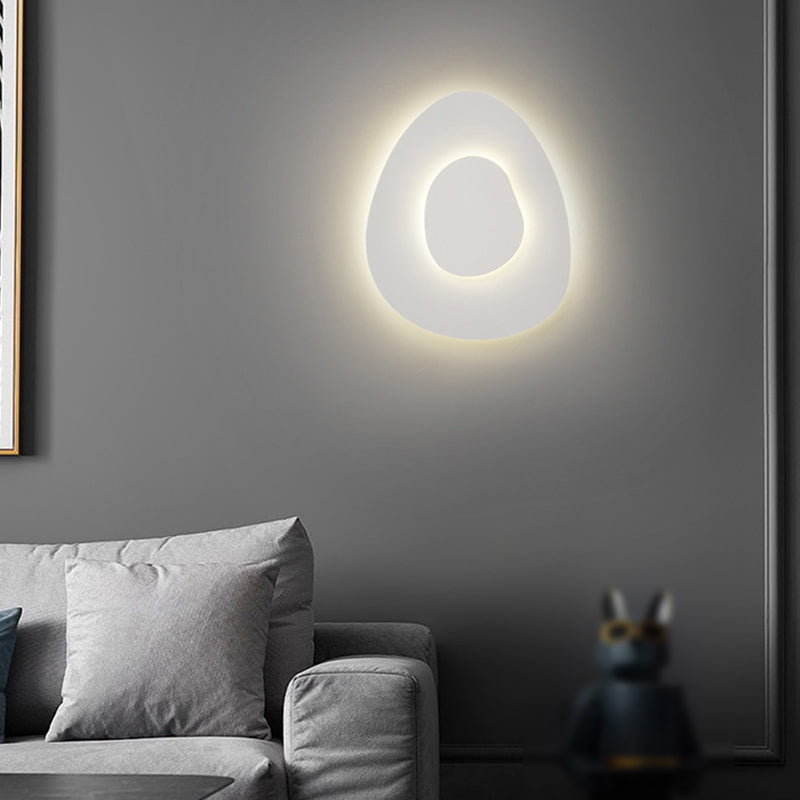 2-Light Geometric Wall Lamp Modern Metal Sconce Light for Bedroom