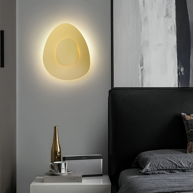 2-Light Geometric Wall Lamp Modern Metal Sconce Light for Bedroom