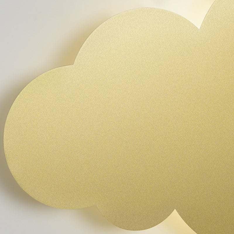 1-Light Cloud Sconce Light Kids Metal Sconce Light Fixture for Bedroom