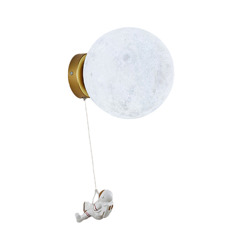 Nordic Style Iron Wall Light Ball Shape Wall Lamp for Children's Room (Included Doll)
