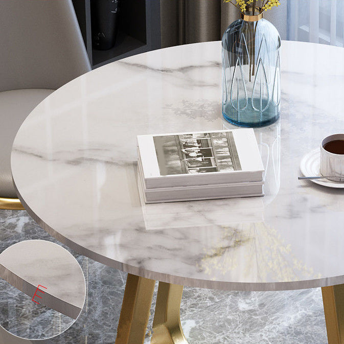 Modern 1/2/5 Pieces Dining Set Round Stone Dining Table for Balcony