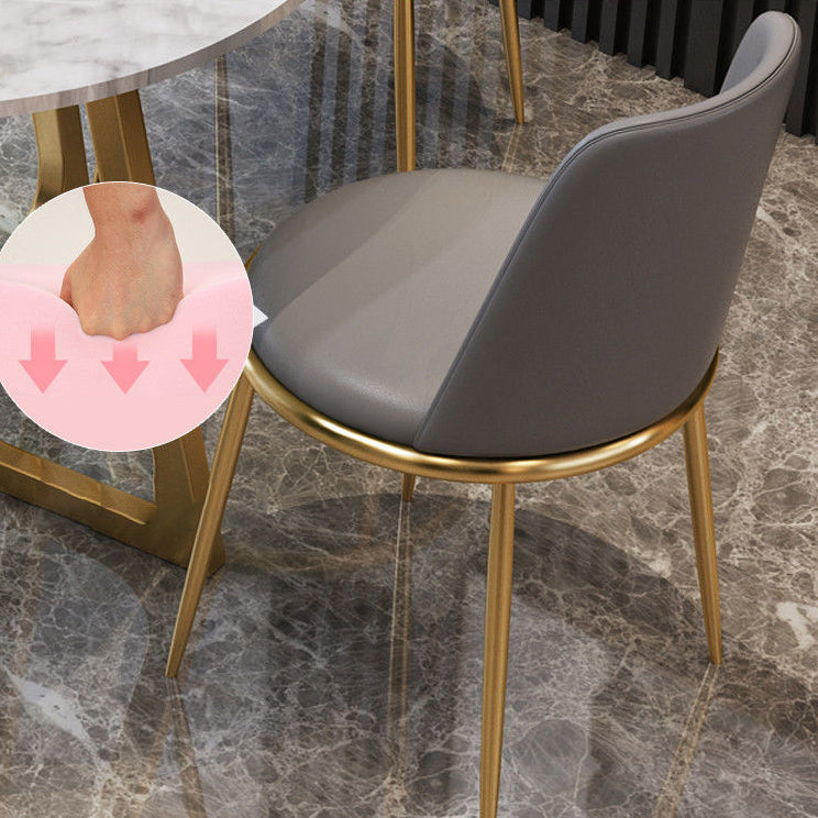 Modern 1/2/5 Pieces Dining Set Round Stone Dining Table for Balcony