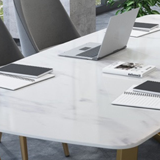 Modern 1/7 Pieces Dining Set Rectangle Stone Dining Table for Cafe Dining Room