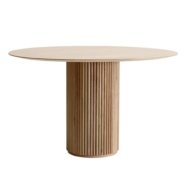 Nordic 1/2/4/7 Pieces Dining Set Round Wood Dining Table for Dining Room