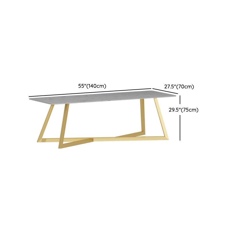 Modern 1/7 Pieces Dining Set Rectangle Stone Dining Table for Living Room