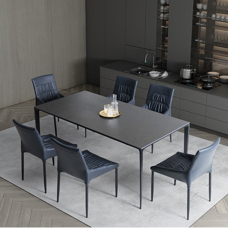 Designer Style 1/2/5/7 Pieces Rectangle Dining Set Sintered Stone Top Dinette Table Set