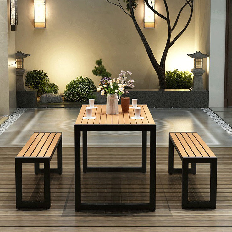 Modern Wood Dining Table Set 1/3/5 Pieces Dining Room Set for Home Use