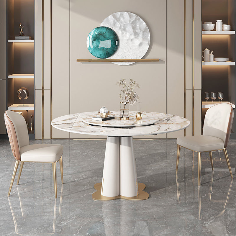 Glam Rectangle Table Set 1/3/4/5/7/9 Pieces Dining Set for Home Use