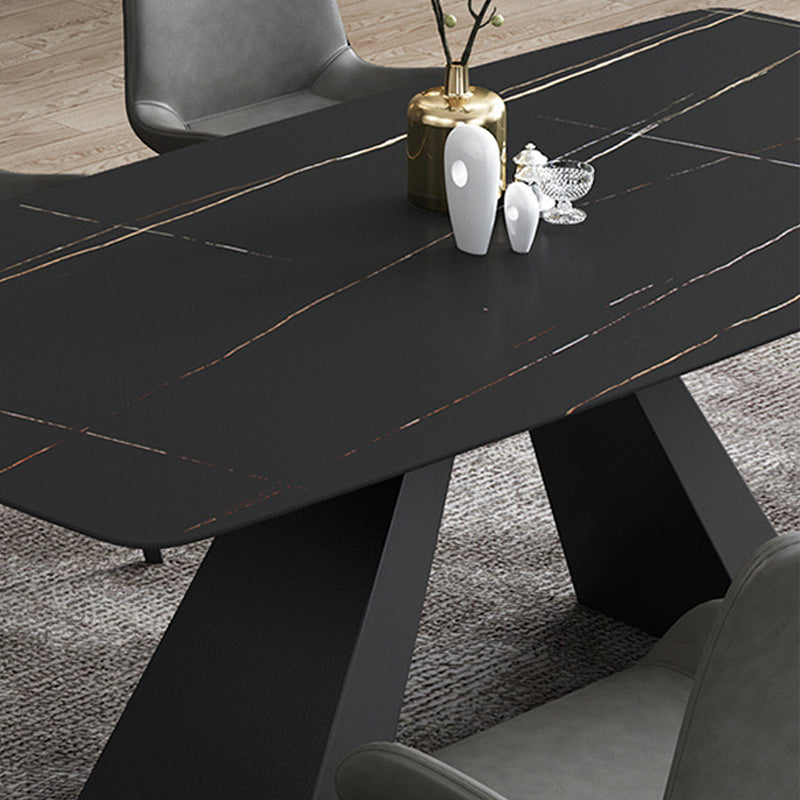 Contemporary Rectangle Table Set 1/5/6/7 Pieces Dining Set for Restaurant