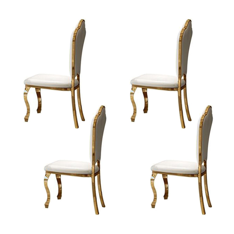 Modern Style Marble Dining Table Set White 1/4/5/6/7 Pieces Dining Set for Home Use