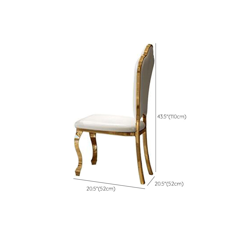 Modern Style Marble Dining Table Set White 1/4/5/6/7 Pieces Dining Set for Home Use