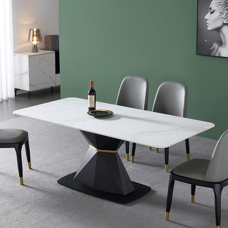 Contemporary Rectangle Table Set 1/5/6 Pieces Dining Set for Home Use