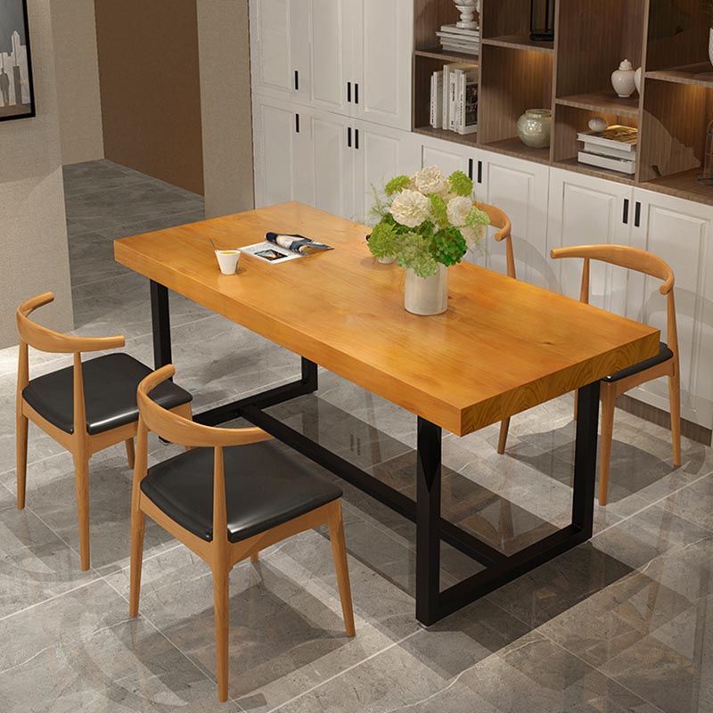 Modern 1/5 Pieces Dining Set Rectangle Wood Dining Table for Kitchen Dining Room
