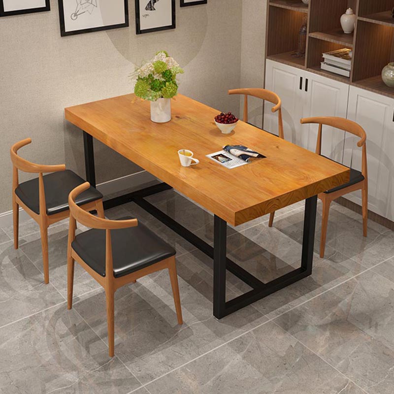 Modern 1/5 Pieces Dining Set Rectangle Wood Dining Table for Kitchen Dining Room