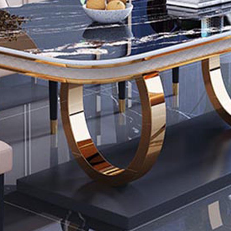 1/4/5/6 Pieces Dining Set Contemporary Rectangle Sintered Stone Dining Table Set