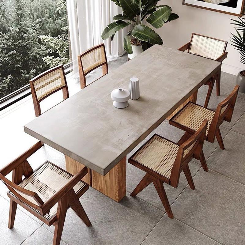 Industrial 1/5/7 Pieces Dining Set Rectangle Wood Dining Table for Dining Room