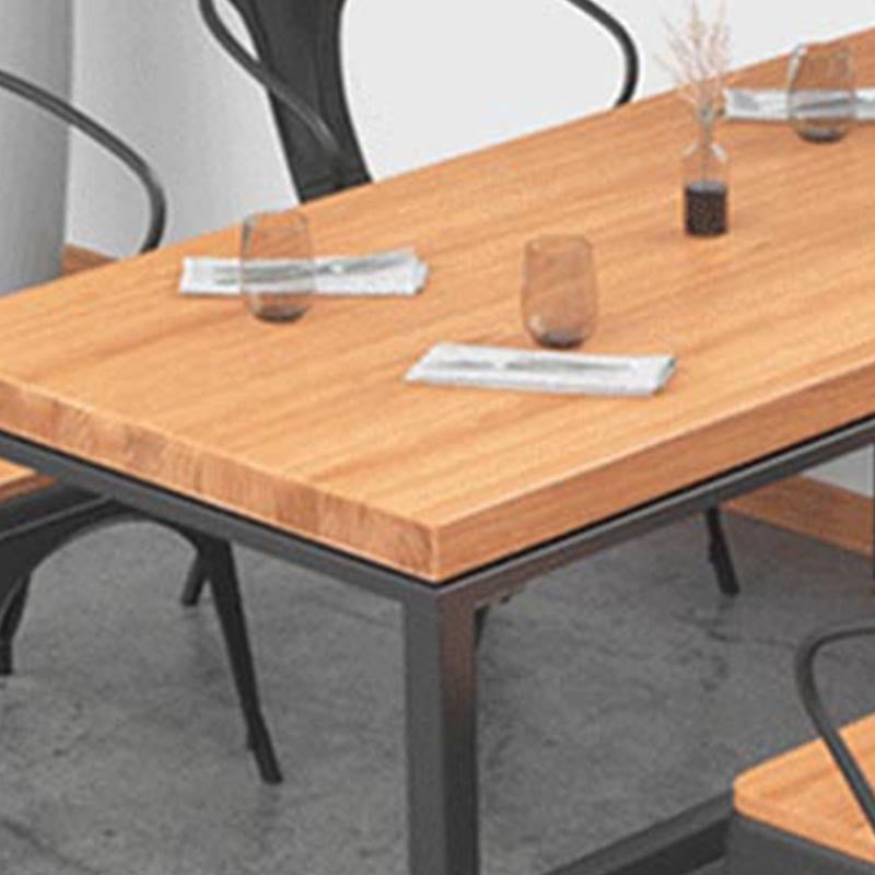 1/5 Pieces Dining Set Industrial Solid Wood Dining Table Set for Home Use