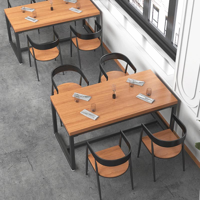 1/5 Pieces Dining Set Industrial Solid Wood Dining Table Set for Home Use