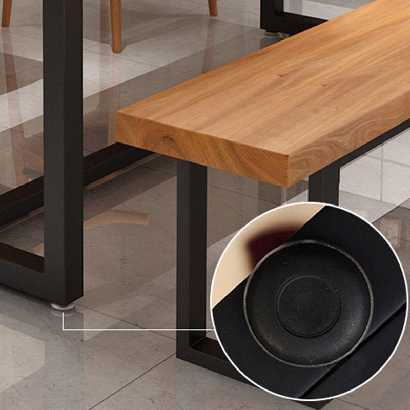 Industrial 1/5 Pieces Dining Set Rectangle Pine Wood Dining Table for Living Room