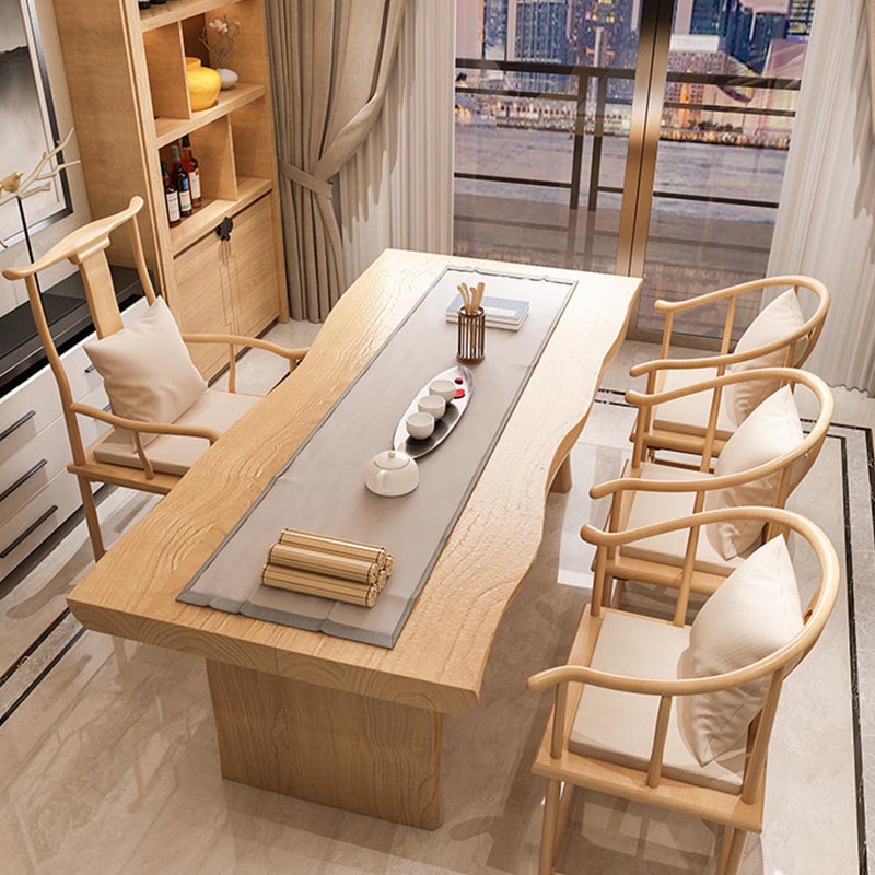 Modern Wood Dining Table Set 1/5 Pieces Dining Set for Home Use