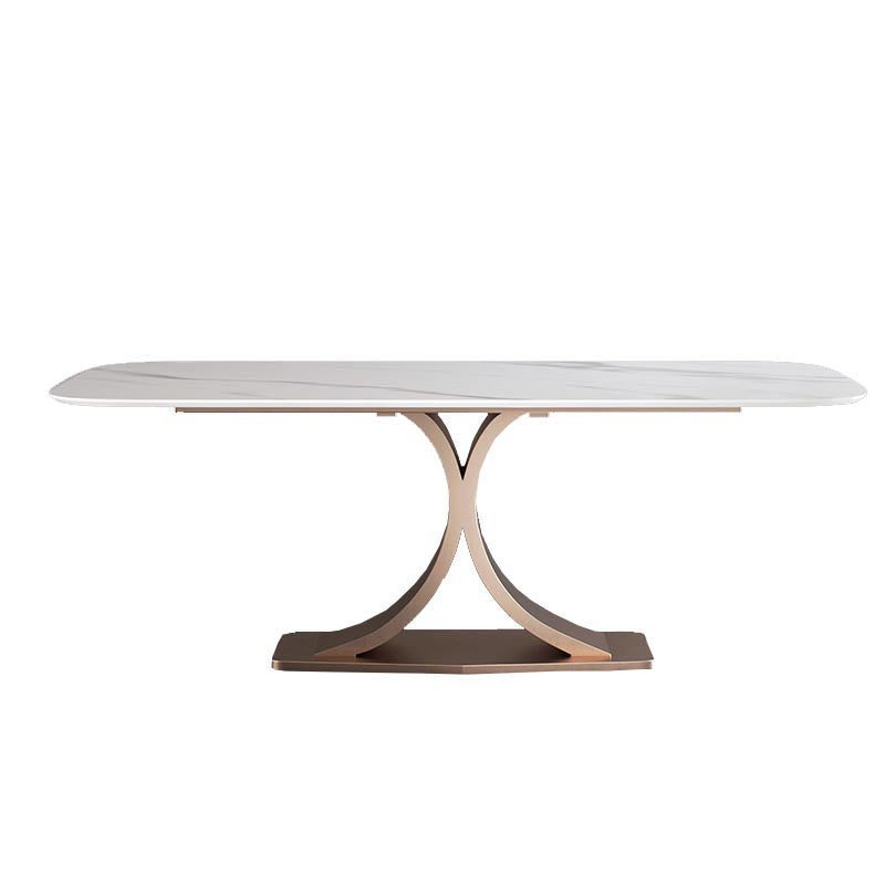 Glam Rectangle Table Set 1/3/4/5/6 Pieces Dining Set for Home Use