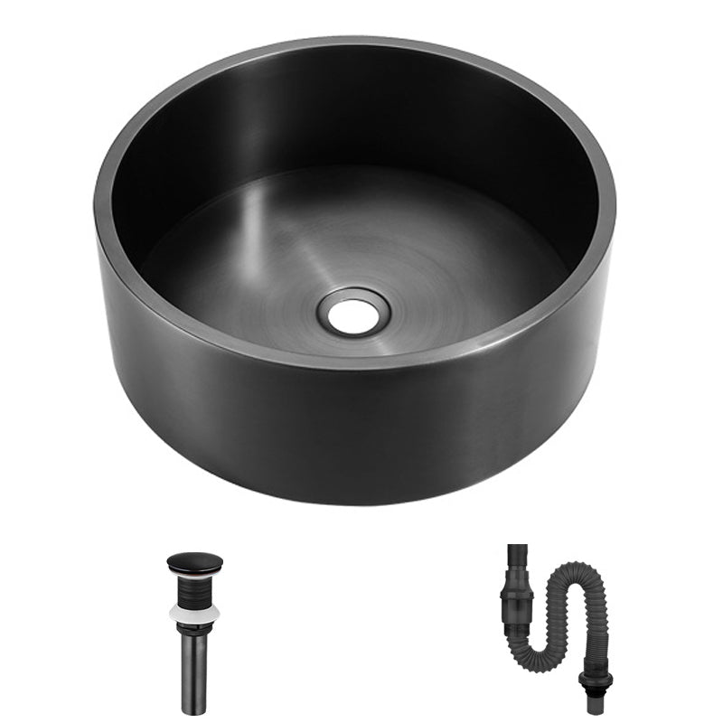 Modern Stainless Steel Wash Stand Round Trough Sink for Bathroom
