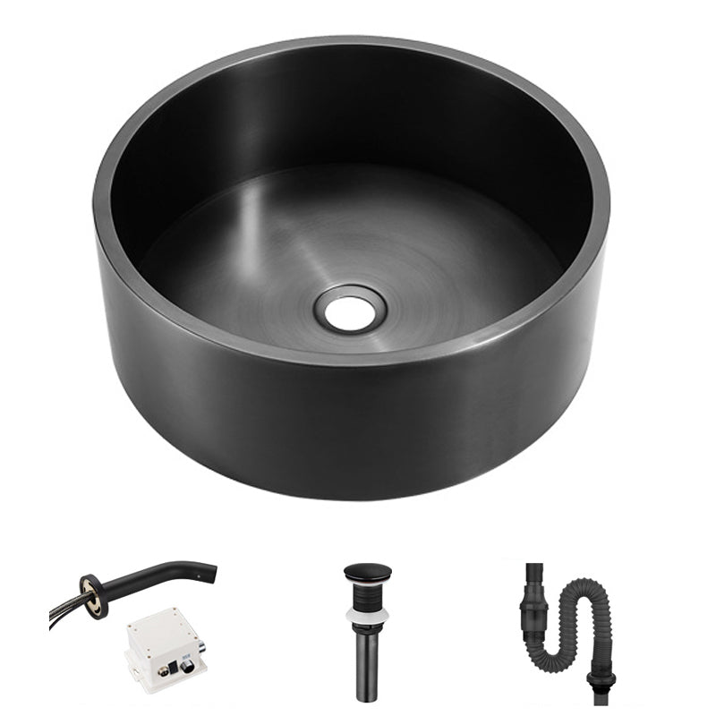 Modern Stainless Steel Wash Stand Round Trough Sink for Bathroom