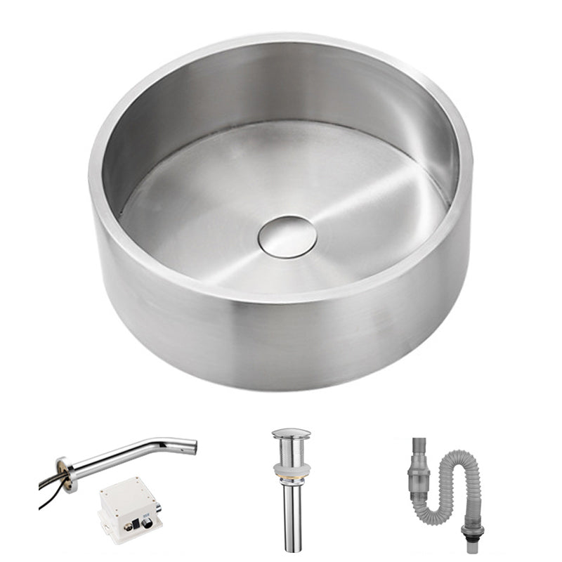Modern Stainless Steel Wash Stand Round Trough Sink for Bathroom