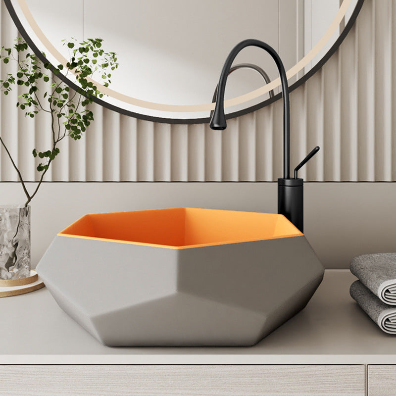 Modern Specialty Wash Stand Porcelain Vessel Lavatory Sink for Home