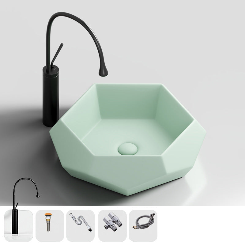 Modern Specialty Wash Stand Porcelain Vessel Lavatory Sink for Home