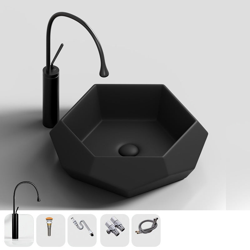 Modern Specialty Wash Stand Porcelain Vessel Lavatory Sink for Home