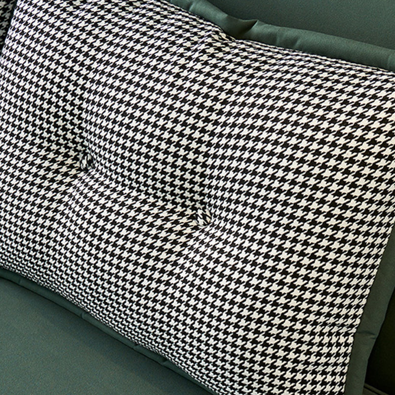 Green Faux leather Convertible Sofas 32.67" Wide Contemporary Foldable Sleeper Sofa