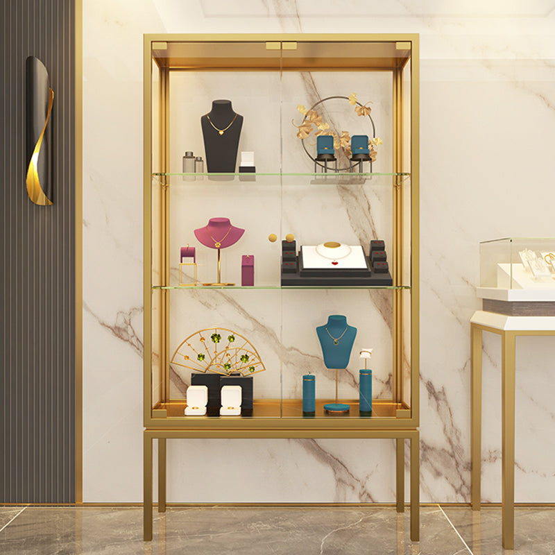 Gold/ Black Display Stand Stainless Steel China Display with High Legs