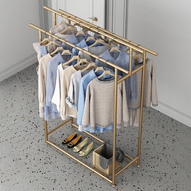 Glam Coat Hanger Metal Framed 3 Hanging Rails Entry Hall Tree