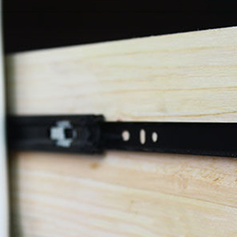 Traditional Bedroom Wooden Storage Chest Vertical Chest in White with Drawers