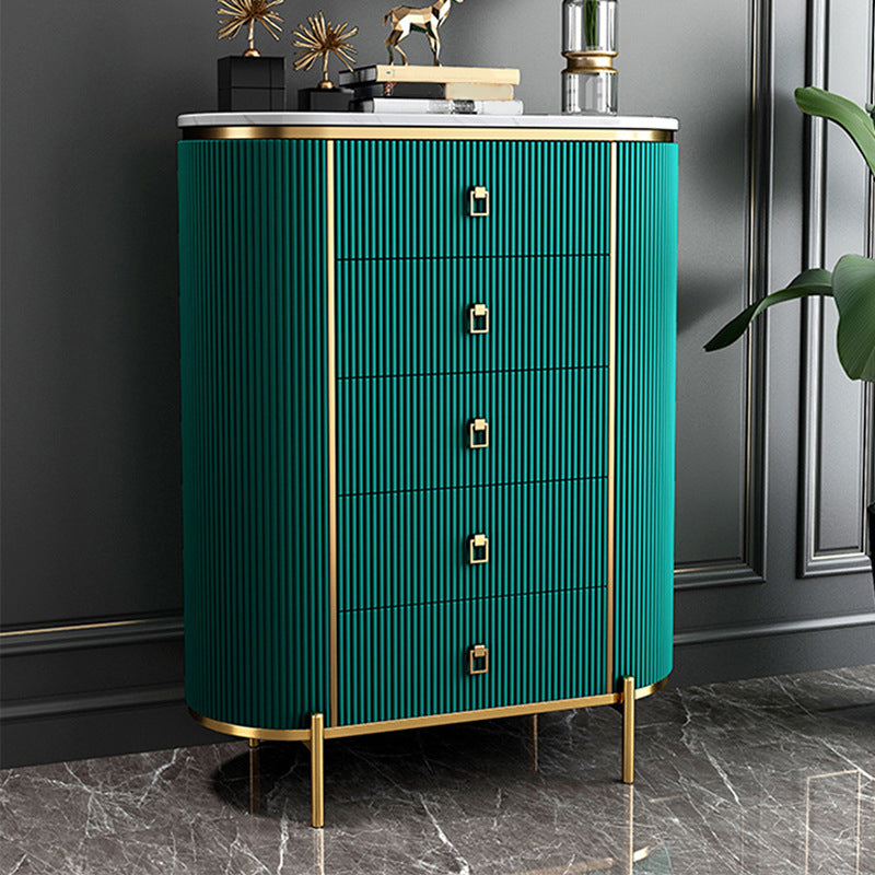 Glam Stone Bedroom Chest 16" Wide Storage Chest with Drawers