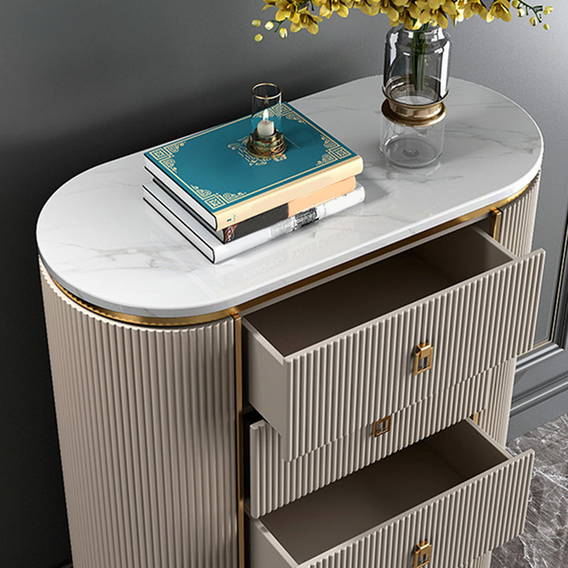 Glam Stone Bedroom Chest 16" Wide Storage Chest with Drawers