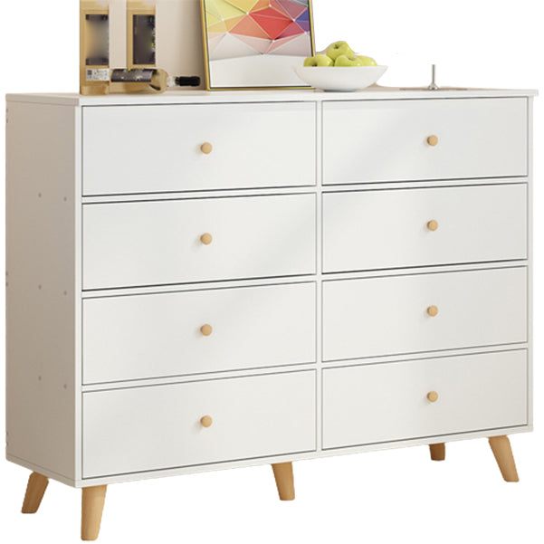 Contemporary Wood Storage Chest Matte Finish Bedroom Dresser