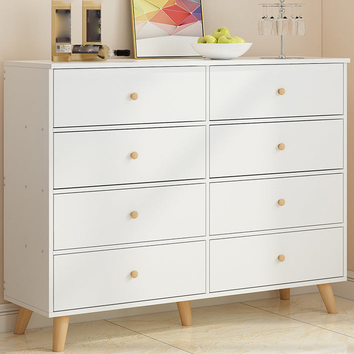 Contemporary Wood Storage Chest Matte Finish Bedroom Dresser