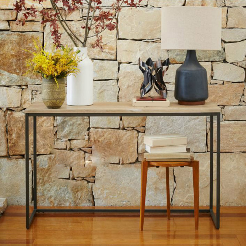 Metal Contemporary Console Table 31.5" H Rectangle End Table