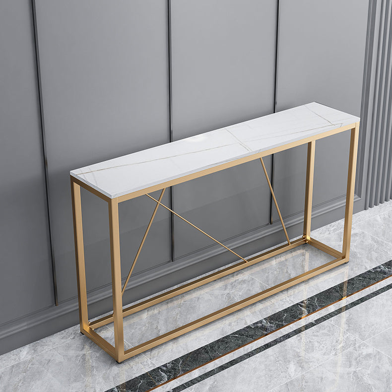 Contemporary Rectangle Console Accent Table Antique Finish Console Sofa Table