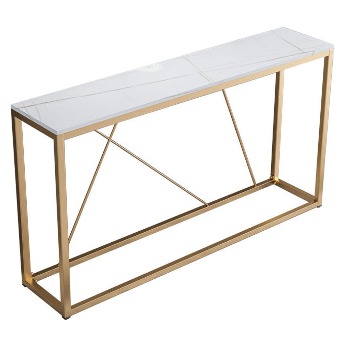 Contemporary Rectangle Console Accent Table Antique Finish Console Sofa Table