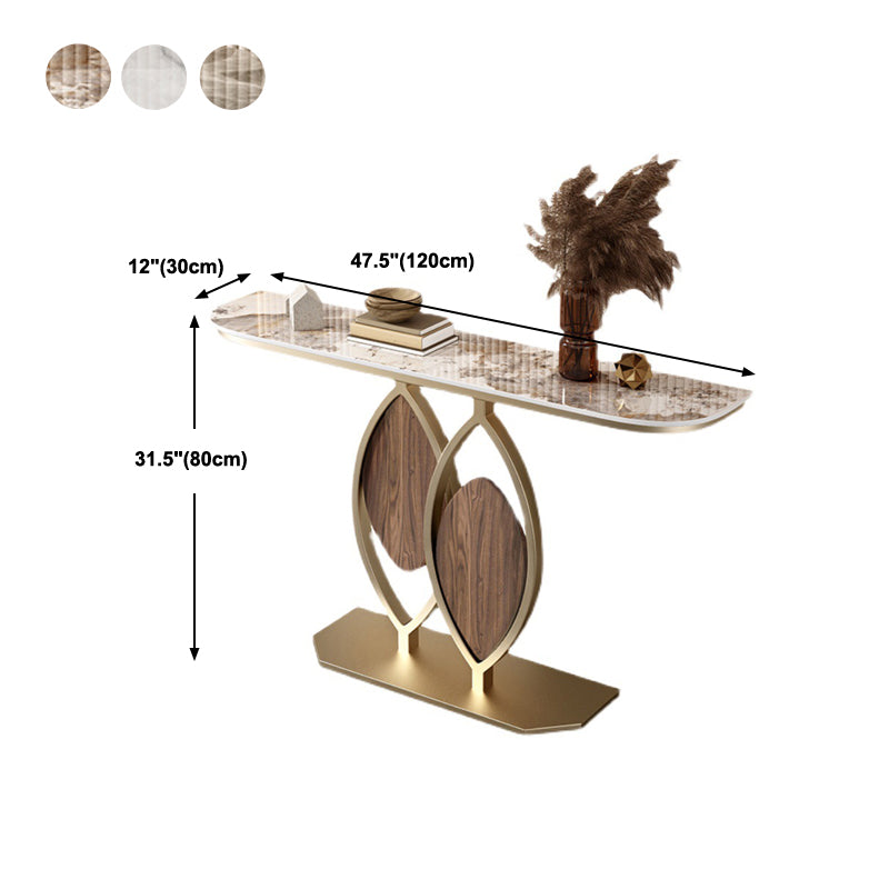 Glam Half Moon Console Accent Table Antique Finish Console Sofa Table