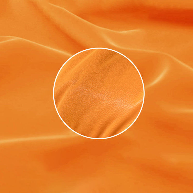 Modern Glider Chair Solid Color Faux Leather Rocking Chair with Cushions