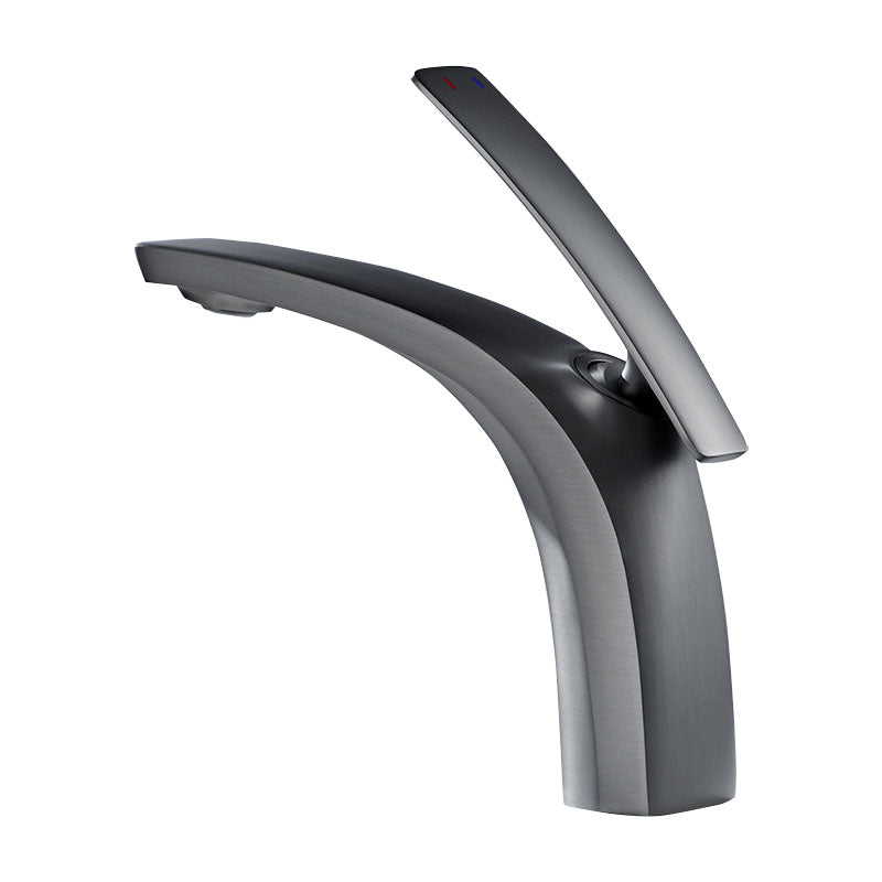 Modern Copper Vessel Faucet Lever Handles Low Arc Vessel Faucet for Bathroom