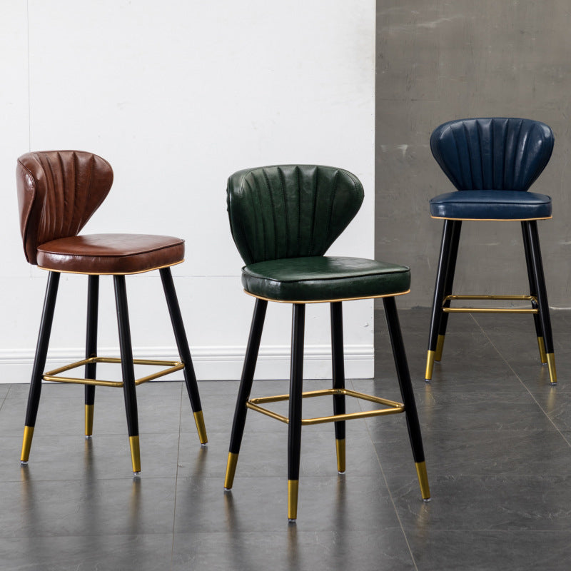 Nordic Style Bar Stool Metal Counter Bar Stool for Restaurant