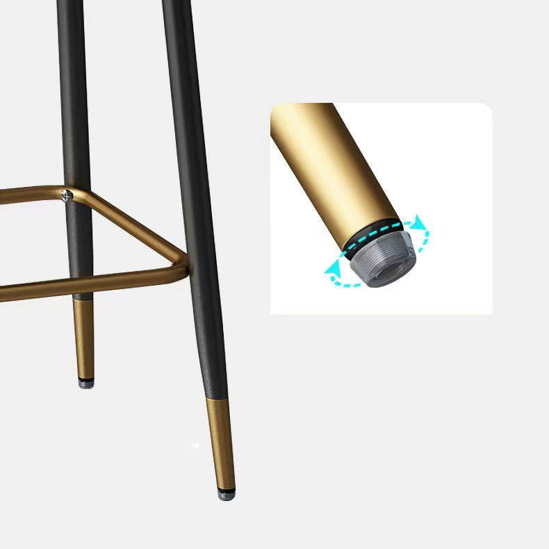 Nordic Style Bar Stool Metal Counter Bar Stool for Restaurant