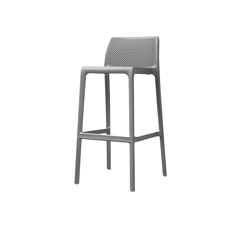 Nordic Style Bar-stool Plastic Counter Bar Stool with 4 Legs for Home
