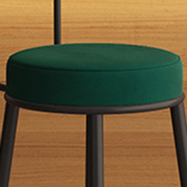 Modern Style Bar-stool Round Counter Bar Stool with Metal Legs for Kitchen